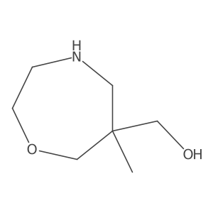 (6-Methyl-1,4-oxazepan-6-yl)methanol结构式