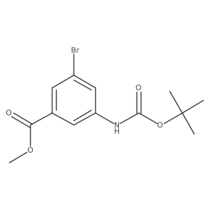 Methyl 3-bromo-5-((tert-butoxycarbonyl)amino)benzoate Structure