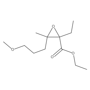 Ethyl 2-ethyl-3-(3-methoxypropyl)-3-methyloxirane-2-carboxylate Structure