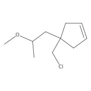 4-(Chloromethyl)-4-(2-methoxypropyl)cyclopent-1-ene Structure