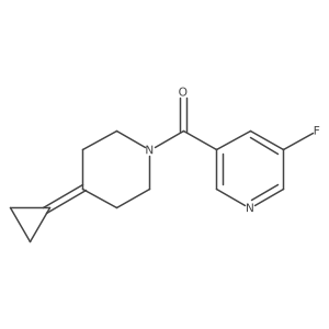 (4-Cyclopropylidenepiperidin-1-yl)(5-fluoropyridin-3-yl)methanone Structure