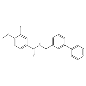 N-([2,4'-bipyridin]-4-ylmethyl)-3-fluoro-4-methoxybenzamide结构式