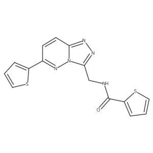 N-((6-(thiophen-2-yl)-[1,2,4]triazolo[4,3-b]pyridazin-3-yl)methyl)thiophene-2-carboxamide Structure