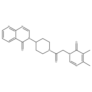 3-(1-(2-(4,5-dimethyl-6-oxopyrimidin-1(6H)-yl)acetyl)piperidin-4-yl)pyrido[2,3-d]pyrimidin-4(3H)-one Structure