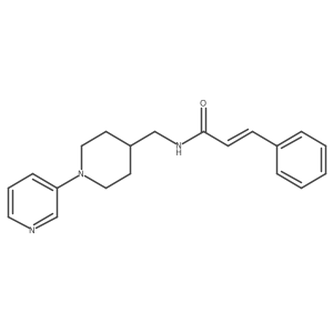 N-((1-(pyridin-3-yl)piperidin-4-yl)methyl)cinnamamide结构式