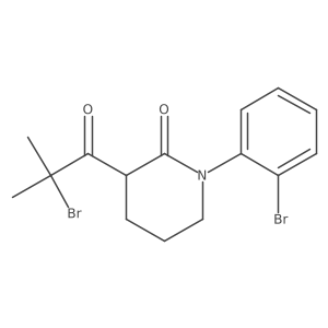 3-(2-Bromo-2-methylpropanoyl)-1-(2-bromophenyl)piperidin-2-one Structure