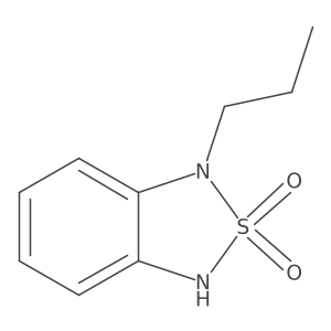 1-Propyl-1,3-dihydro-2lambda6,1,3-benzothiadiazole-2,2-dione结构式