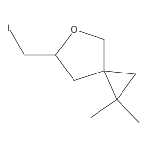 6-(Iodomethyl)-1,1-dimethyl-5-oxaspiro[2.4]heptane Structure
