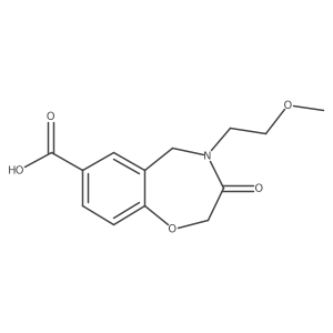 4-(2-Methoxyethyl)-3-oxo-2,3,4,5-tetrahydro-1,4-benzoxazepine-7-carboxylic acid Structure
