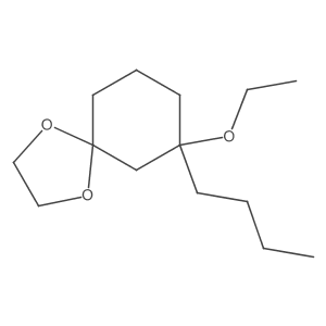 7-Butyl-7-ethoxy-1,4-dioxaspiro[4.5]decane Structure