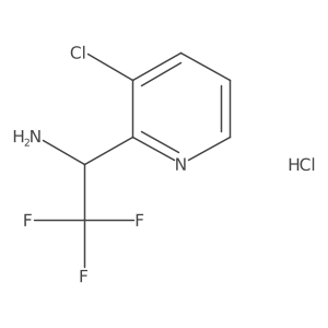 (S)-1-(3-chloropyridin-2-yl)-2,2,2-trifluoroethan-1-amine hydrochloride结构式