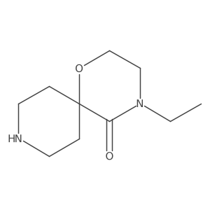 4-Ethyl-1-oxa-4,9-diazaspiro[5.5]undecan-5-one结构式