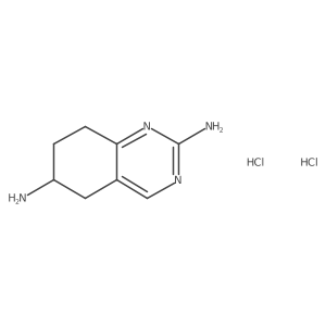 5,6,7,8-Tetrahydroquinazoline-2,6-diamine dihydrochloride结构式
