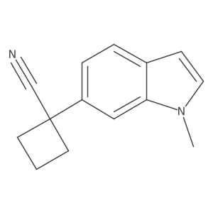 1-(1-methyl-1H-indol-6-yl)cyclobutane-1-carbonitrile Structure