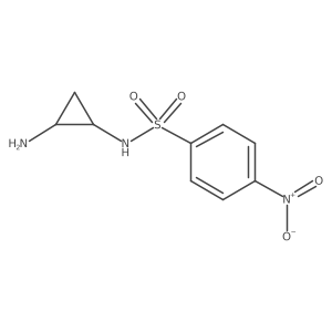 N-[(1S,2S)-2-aminocyclopropyl]-4-nitrobenzene-1-sulfonamide Structure