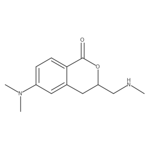 6-(dimethylamino)-3-[(methylamino)methyl]-3,4-dihydro-1H-2-benzopyran-1-one Structure