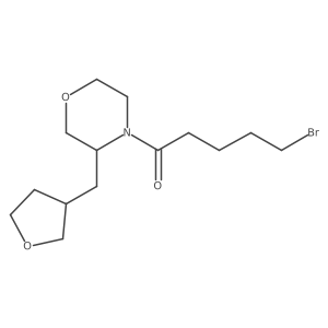 5-Bromo-1-{3-[(oxolan-3-yl)methyl]morpholin-4-yl}pentan-1-one Structure