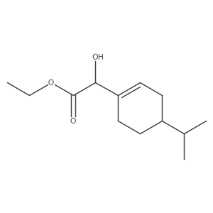 Ethyl 2-hydroxy-2-[4-(propan-2-yl)cyclohex-1-en-1-yl]acetate Structure