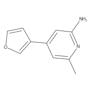 4-(Furan-3-yl)-6-methylpyridin-2-amine Structure
