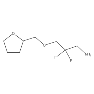 2,2-Difluoro-3-[(oxolan-2-yl)methoxy]propan-1-amine结构式