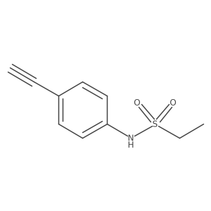 N-(4-ethynylphenyl)ethane-1-sulfonamide结构式