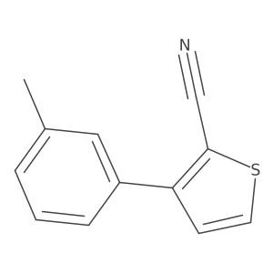3-(3-Methylphenyl)thiophene-2-carbonitrile结构式