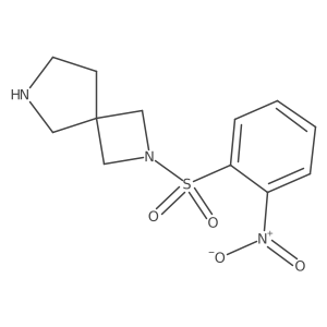 2-(2-Nitrobenzenesulfonyl)-2,6-diazaspiro[3.4]octane结构式