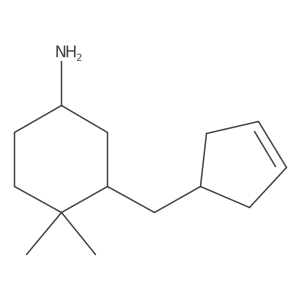 3-[(Cyclopent-3-en-1-yl)methyl]-4,4-dimethylcyclohexan-1-amine结构式