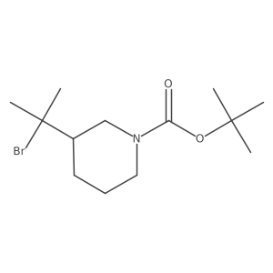 Tert-butyl 3-(2-bromopropan-2-yl)piperidine-1-carboxylate Structure