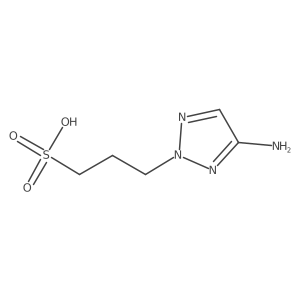 3-(4-amino-2H-1,2,3-triazol-2-yl)propane-1-sulfonic acid Structure