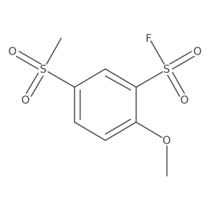 5-Methanesulfonyl-2-methoxybenzene-1-sulfonyl fluoride结构式