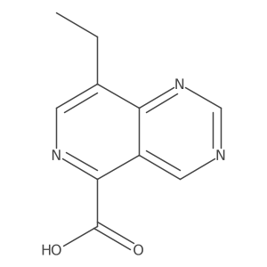 8-Ethylpyrido[4,3-d]pyrimidine-5-carboxylic acid结构式