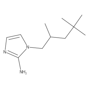 1-(2,4,4-trimethylpentyl)-1H-imidazol-2-amine结构式