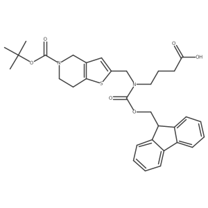 4-[({5-[(tert-butoxy)carbonyl]-4H,5H,6H,7H-thieno[3,2-c]pyridin-2-yl}methyl)({[(9H-fluoren-9-yl)methoxy]carbonyl})amino]butanoic acid Structure