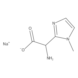 Sodium;2-amino-2-(1-methylimidazol-2-yl)acetate Structure
