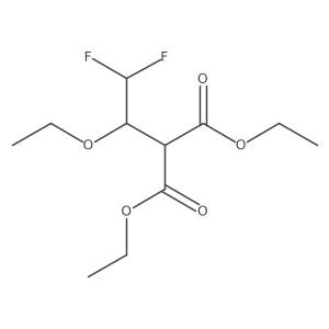 2-(1-Ethoxy-2,2-difluoroethyl)propanedioic acid 1,3-diethyl ester结构式