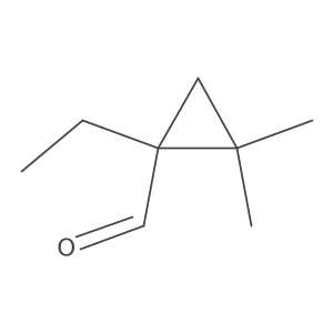 1-Ethyl-2,2-dimethylcyclopropane-1-carbaldehyde Structure