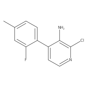 2-Chloro-4-(2-fluoro-4-methylphenyl)pyridin-3-amine Structure