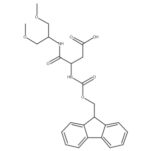 3-[(1,3-dimethoxypropan-2-yl)carbamoyl]-3-({[(9H-fluoren-9-yl)methoxy]carbonyl}amino)propanoic acid结构式