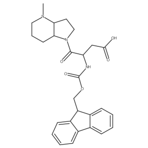 3-({[(9H-fluoren-9-yl)methoxy]carbonyl}amino)-4-{4-methyl-octahydro-1H-pyrrolo[3,2-b]pyridin-1-yl}-4-oxobutanoic acid结构式