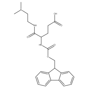 4-{[2-(dimethylamino)ethyl]carbamoyl}-4-({[(9H-fluoren-9-yl)methoxy]carbonyl}amino)butanoic acid Structure