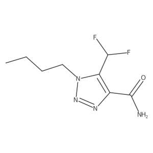 1-butyl-5-(difluoromethyl)-1H-1,2,3-triazole-4-carboxamide结构式