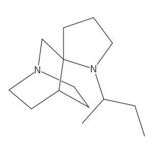 1'-(Butan-2-yl)-4-azaspiro[bicyclo[2.2.2]octane-2,2'-pyrrolidine]结构式