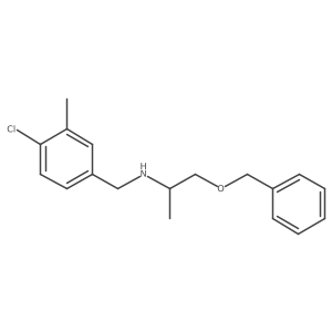 [1-(Benzyloxy)propan-2-yl][(4-chloro-3-methylphenyl)methyl]amine结构式