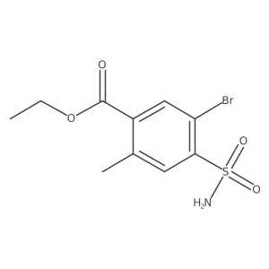 Ethyl 5-bromo-2-methyl-4-sulfamoylbenzoate Structure