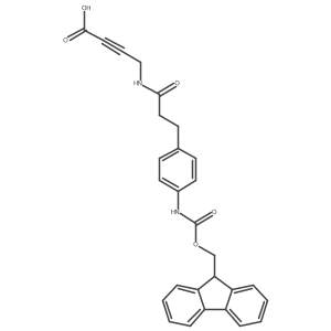 4-{3-[4-({[(9H-fluoren-9-yl)methoxy]carbonyl}amino)phenyl]propanamido}but-2-ynoic acid结构式