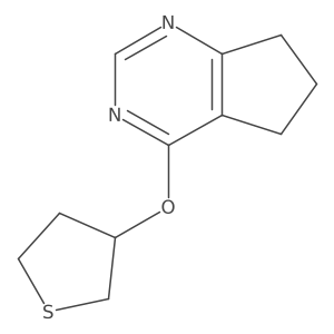 4-(thiolan-3-yloxy)-5H,6H,7H-cyclopenta[d]pyrimidine Structure
