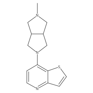 2-Methyl-5-{thieno[3,2-b]pyridin-7-yl}-octahydropyrrolo[3,4-c]pyrrole结构式