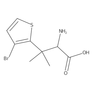 2-Amino-3-(3-bromothiophen-2-yl)-3-methylbutanoic acid Structure