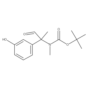 tert-butyl N-[2-(3-hydroxyphenyl)-1-oxopropan-2-yl]-N-methylcarbamate结构式